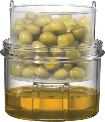 Starfrit LocknLock Kunststoff-Butterdose – Herausnehmbares Tablett mit Messskala – 750ml – Luftdicht – 4-seitiger Verschlussdeckel
