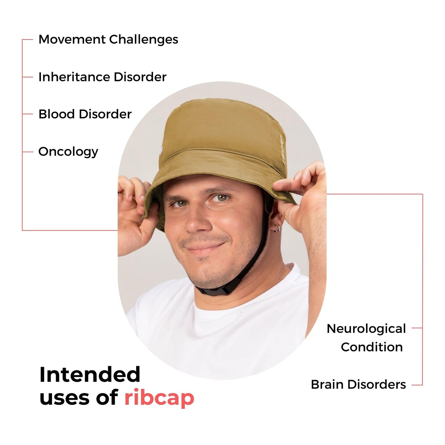 Ribcap Billie Medical Grade Protective Helmet | Soft Hat for Epilepsy | Protective Helmet for Seizures