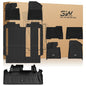 3W Floor Mats for Toyota Tacoma 2024 2025 2026 Double Cab Auto Tran(Not Fit Hybrid & XtraCab), TPE All Weather Custom Fit Floor Liner for Tacoma TRD/SR/SR5/limited Car Liners.