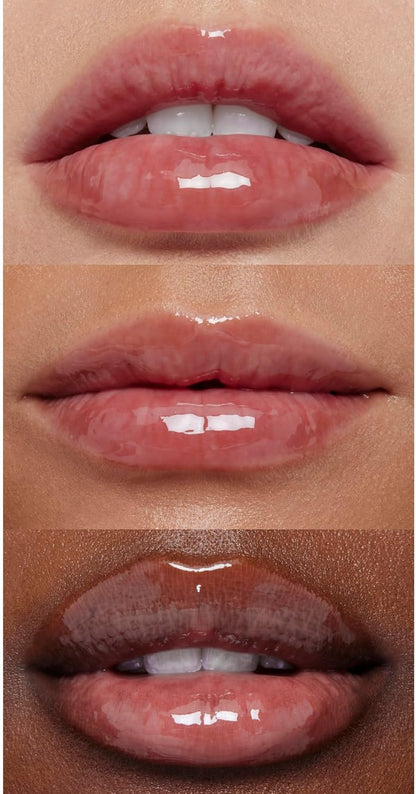 e.l.f. Glow Reviver Lip Oil, Pflegendes getöntes Lippenöl für ein hochglänzendes Finish, angereichert mit Jojobaöl, vegan & tierversuchsfrei, Rose Envy