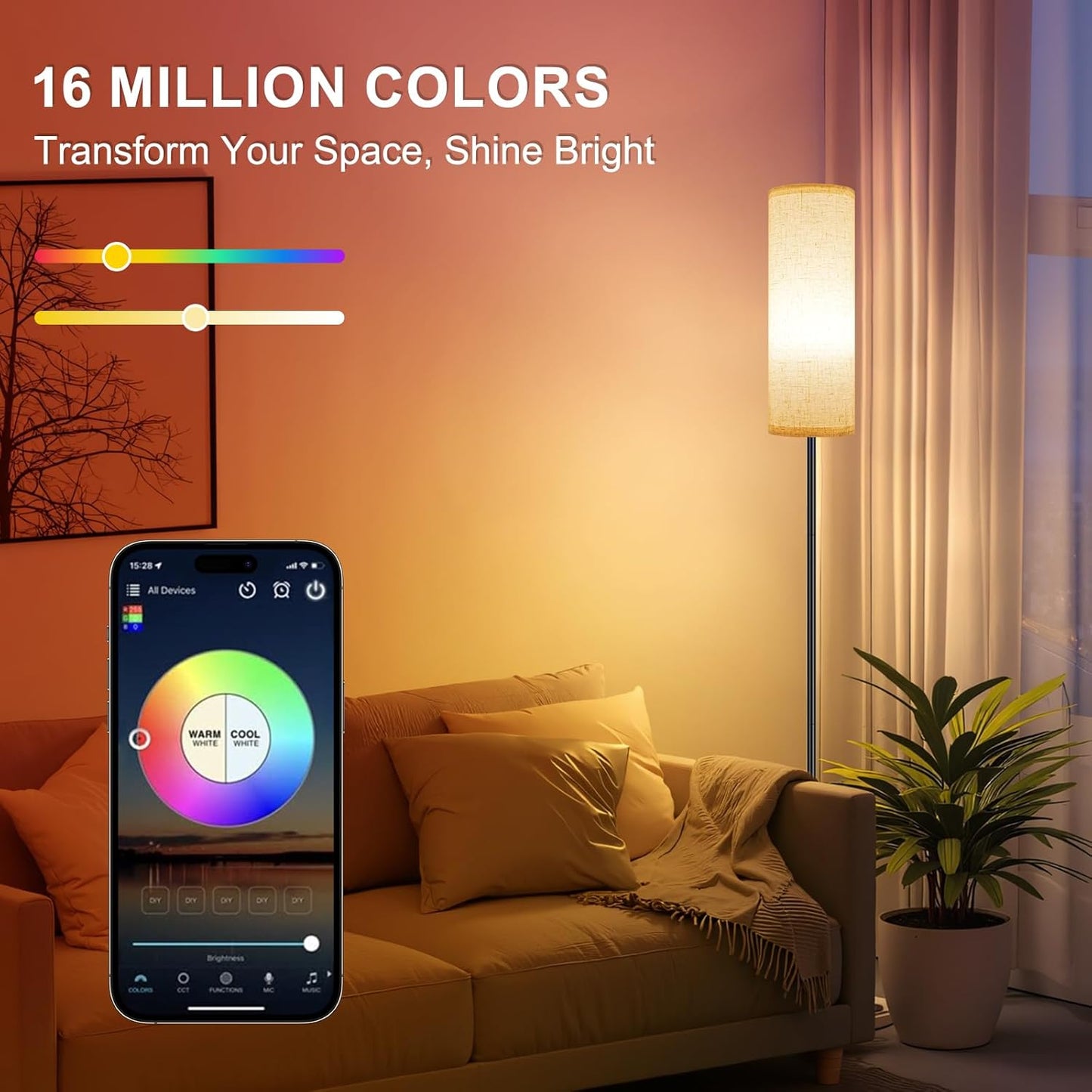 Elevate Your Space with the FRIDEKO HOME 2 Pack Floor Lamps