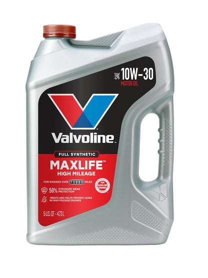 Valvoline MaxLife High Mileage 5W-30 Synthetic Blend Motor Oil 5 Quart