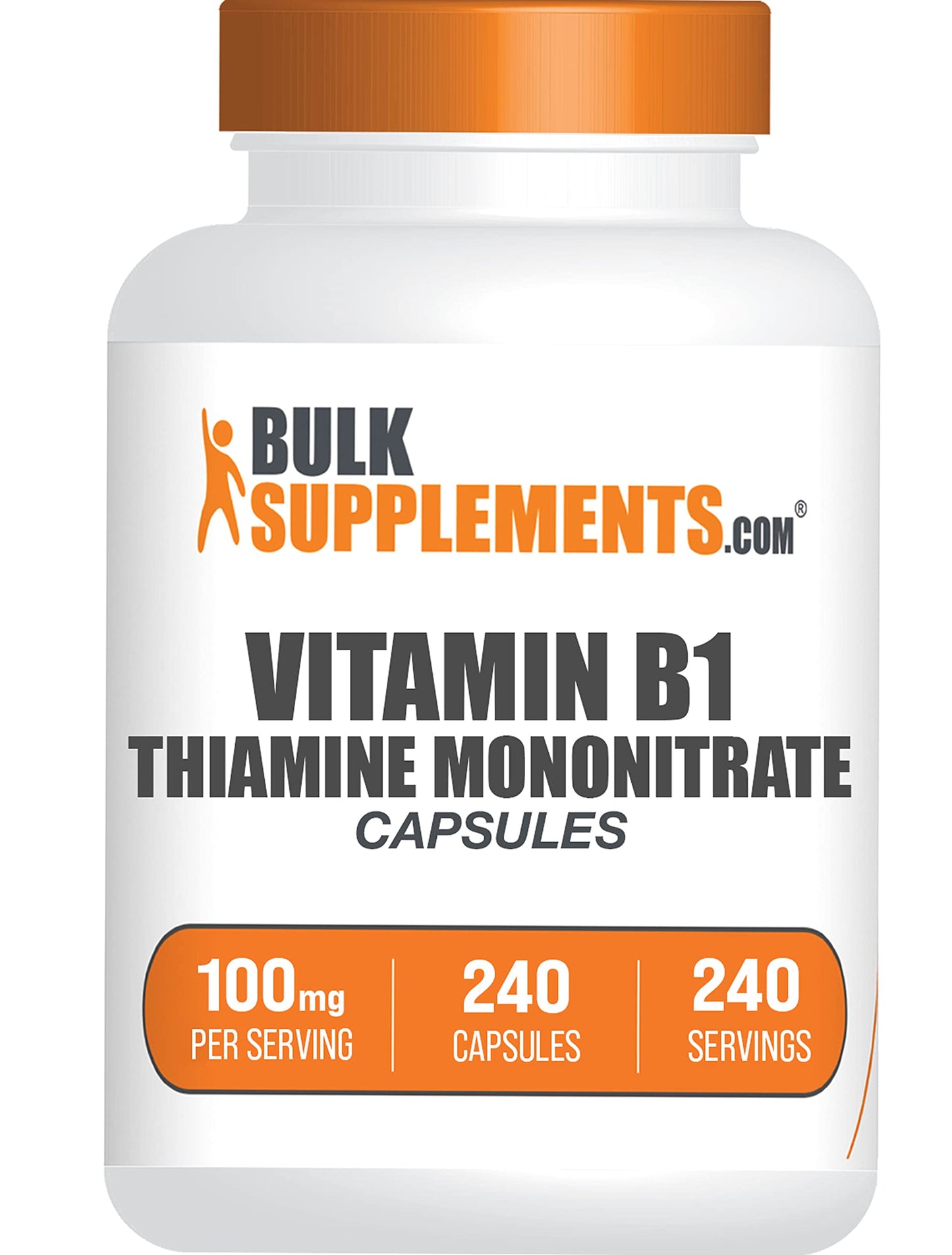 BulkSupplements.com Thiamine Mononitrate Powder - Vitamin B1 Powder, Thiamine B1 Supplement - B1 Vitamins, Gluten Free, 125mg per Serving, 5kg (11 lbs) (Pack of 5)