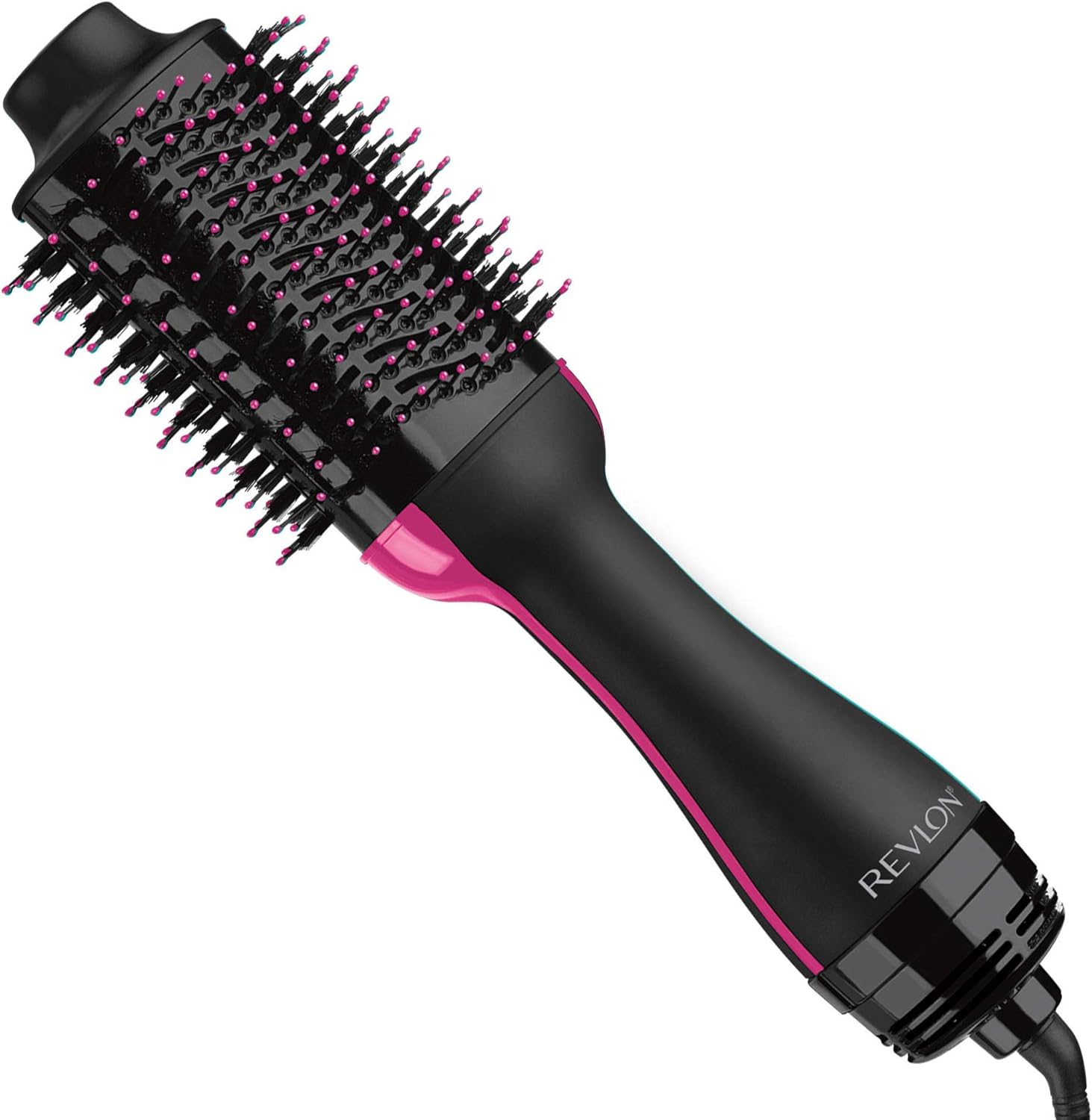 Revlon RVDR5222F One-Step Volumizer and Ionic Hair Dryer with Advanced Ionic Technology, Hot Air Brush, Less Frizz, 3 Heat/ 2 Speed Settings, Black