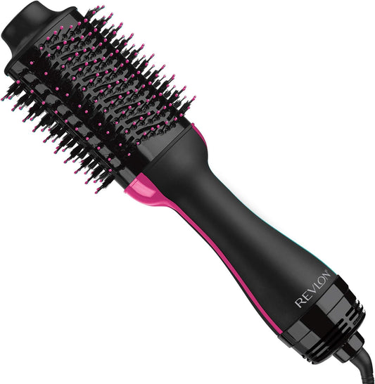 Revlon RVDR5222F One-Step Volumizer and Ionic Hair Dryer with Advanced Ionic Technology, Hot Air Brush, Less Frizz, 3 Heat/ 2 Speed Settings, Black