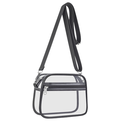Clear Bag for Stadium Events Clear Sports Fan Handbags Purses with Adjustbale Strap for Concerts Festivals Game Day