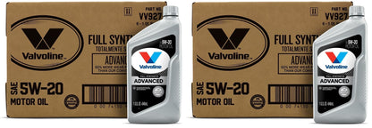 Valvoline Advanced Full Synthetic SAE 0W-20 Motor Oil 5 QT