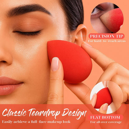 BEAKEY Make-up-Schwamm-Set, 5 Stück, mikroporös, geringe Absorption, weiche, latexfreie Foundation-Beauty-Schwämme und -Blender für Puder-Creme