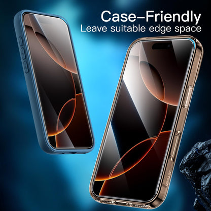 JETech Displayschutzfolie für iPhone 16 6,1 Zoll, gehärtetes Glas mit einfachem Installationstool, Case-Friendly, HD Klar, 3 Stück