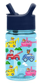 Simple Modern Peppa Pig Kids Tritan Plastic Summit Water Bottle | 12 oz BPA-Free Cup with Covered Leak Proof Straw Lid for Girls, Toddlers | Bubbles