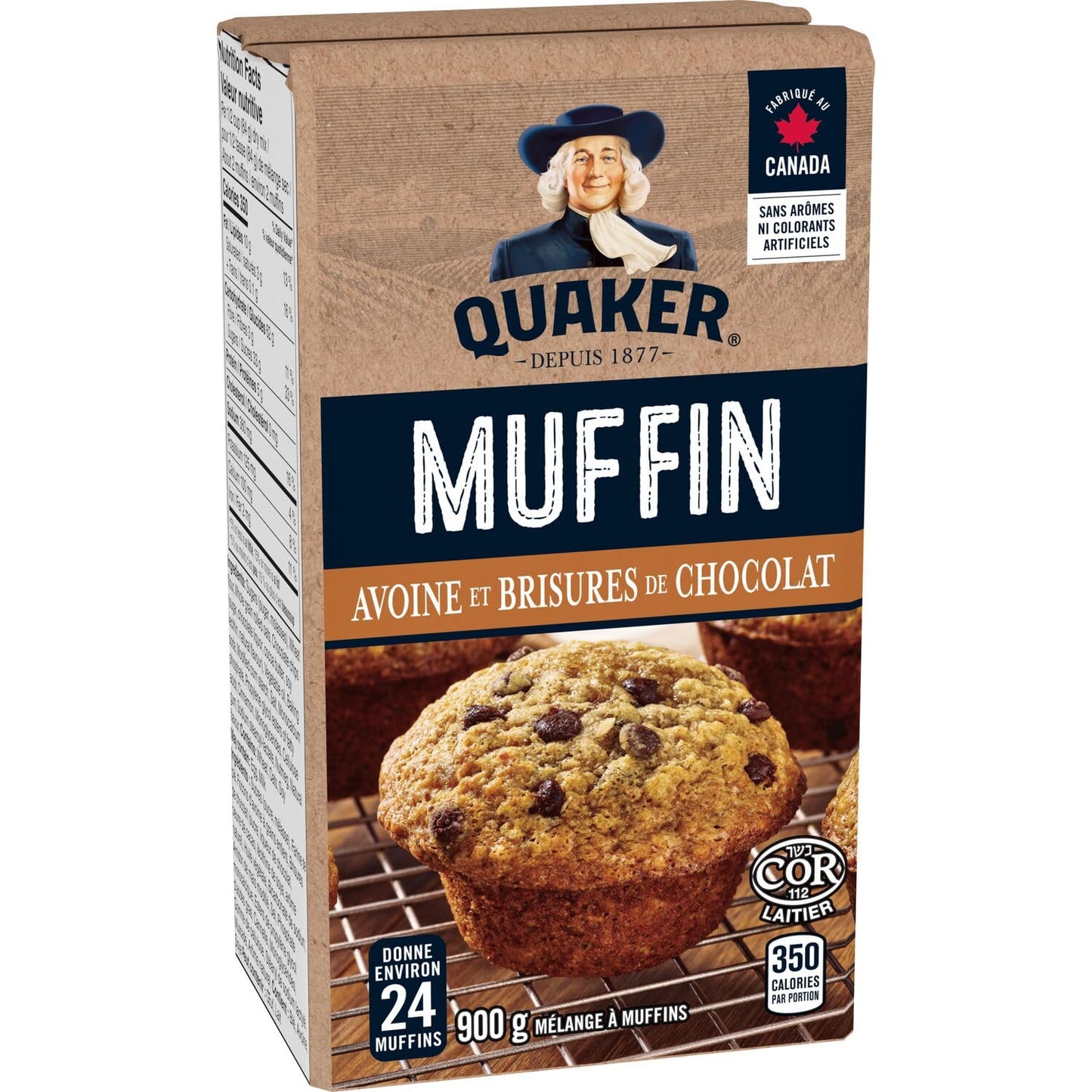 Mezcla para Muffins Quaker Avena con Chispas de Chocolate, 900g/31.7 oz