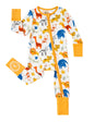 PATPAT Baby Footies Boys Girls - Bamboo Viscose - Zipper & Non-Slip Soles Romper Mitten - Footed & Footless Infant Clothes