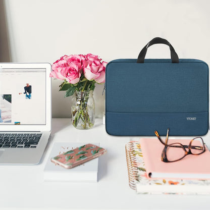 Funda para portátil Ytonet, bolsa para portátil TSA de 15.6 pulgadas, funda para portátil resistente al agua, bolsa de transporte para ordenador compatible con portátiles Lenovo, HP, Dell, Asus, regalos para hombres y mujeres, gris