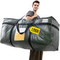 TAILI 69 Gallon Extra Large Storage Bags, XXL Blue Heavy Duty Moving Bags For Storage with Visible Window, Wrap Around Handles, Totes for Space Saving, Alternative to Moving Boxes (2 Pack)
