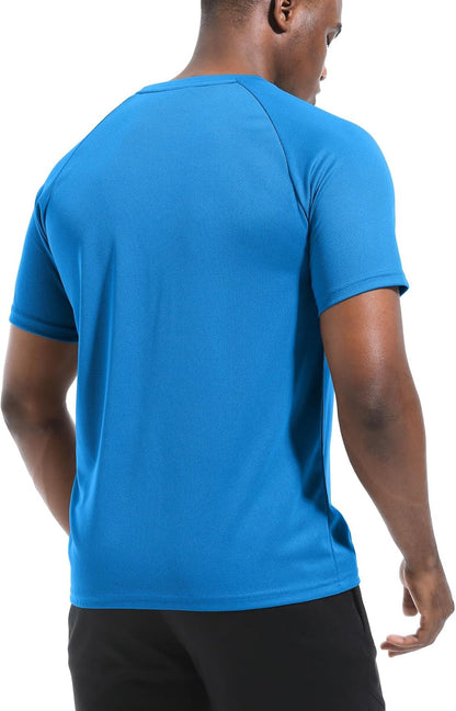 Boyzn 1er, 3er, 5er oder 7er Pack Herren-Trainings-Laufshirts, Dry Fit feuchtigkeitsableitendes T-Shirt, Gym Sport Kurzarm-T-Shirts
