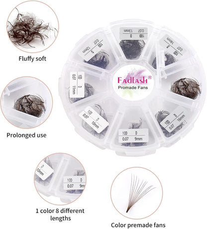 Cluster Wimpern D-Curl Wimperncluster 280 Stück Wimpernverlängerung Cluster Einzelwimpern Weiche DIY Wimpernverlängerungen Gemischtes Tray Wimperncluster Natürlicher Look (60D-0.07D, 8-16mm)