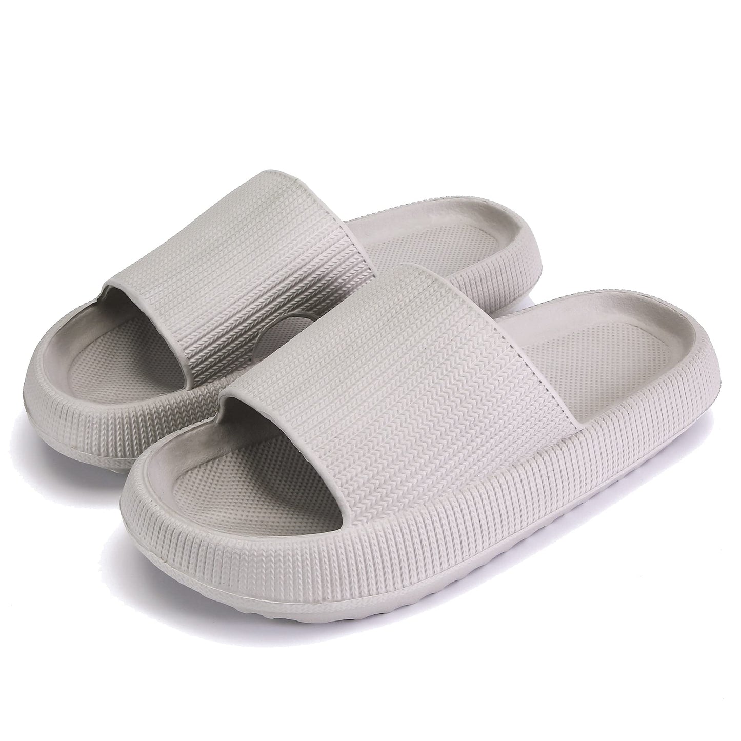 rosyclo Cloud Slippers for Women and Men, Pillow House Slippers Shower Shoes Indoor Slides Bathroom Sandals, Ultimate Comfort, Lightweight, Thick Sole, Non-Slip, Easy to Clean