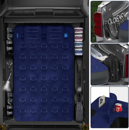 Umbrauto Car Air Mattress Backseat| Inflatable Truck Back Seat Camping Airbed for SUV Rear Seat, Blow Up Sleeping Travel Bed for Van Trunk with Pump & Pillows