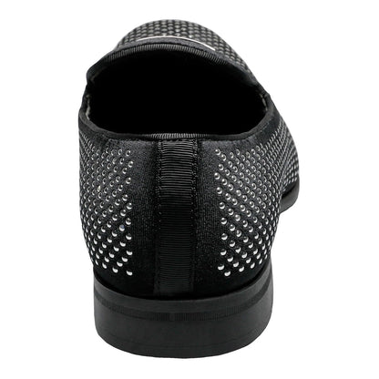 Stacy Adams Men's Swagger Studded Ornament Slip-on Driving Style Loafer