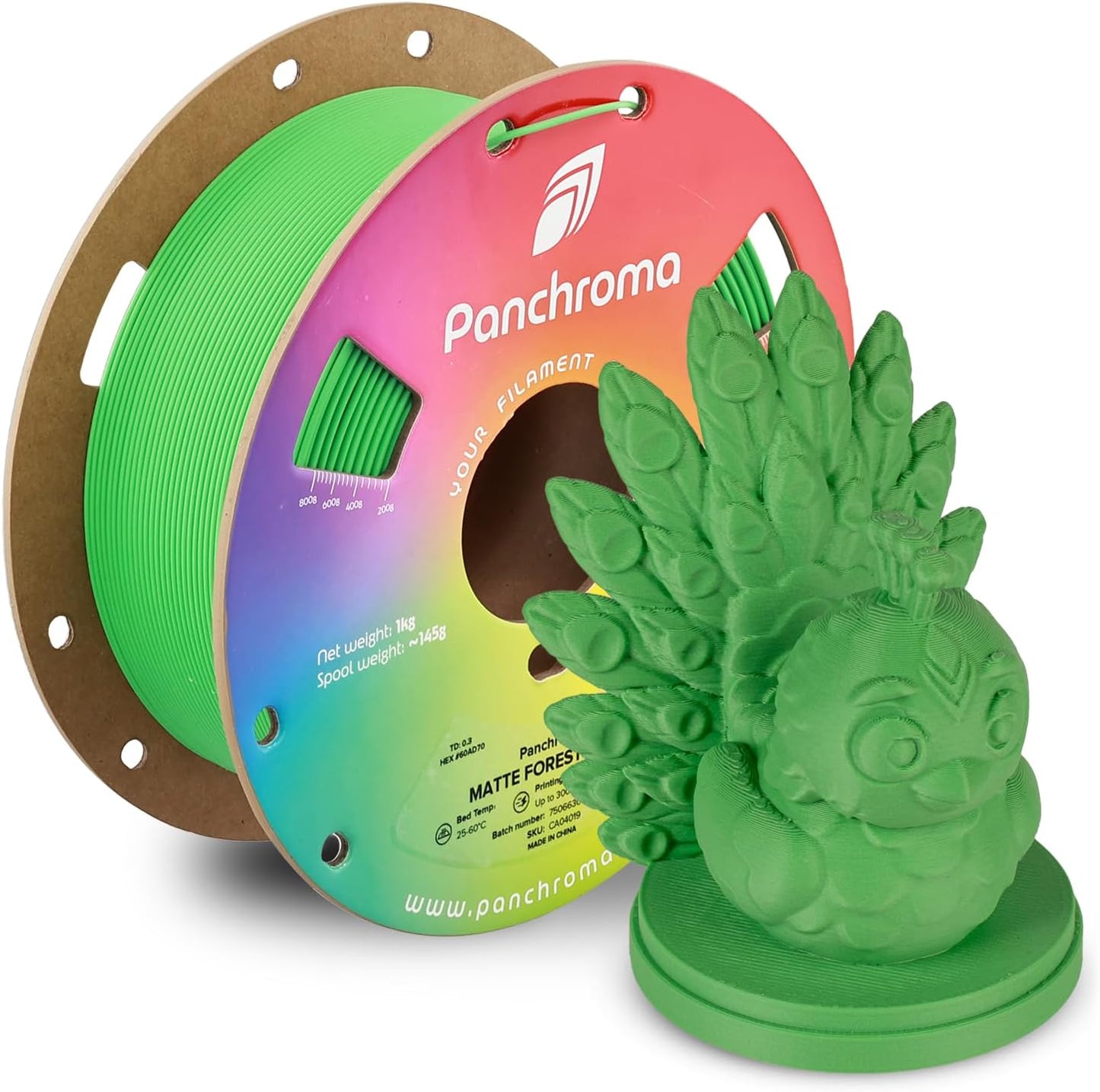 1kg - Matte121 - 1.75mm Matte Forest Green (Hex Code: #60ad70)