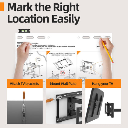 IWORKBOARD 55 65 75 85 inch Tilting TV Wall Mount for 32-90 '' TVs, Low Profile TV Mount Bracket, Safe Lock & Quick Release, Max VESA 600x400mm, 24 inch Studs,132 lbs, Fit Most 55+ 75+ 85+ 86 TVs