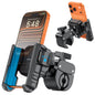 OMOTON BK01 Anti-Vibration Phone Mount, Quick Lock Shockproof Bike & Motorcycle Cell Phone Holder, Fits iPhone & Android for Riders on E-Bike, Stroller, Scooter, Fits Handlebars & Rearview Mirror