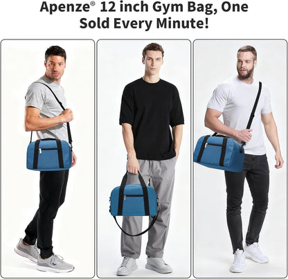Kleine Sporttasche 18 Zoll Handgepäck Reisetasche für Wochenendtrips Sport-Schwarz