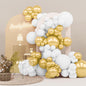 PartyWoo White Balloons 140 pcs Different Sizes of 18 12 10 5 Inch White Balloons Arch Kit Garland for Wedding Baby Shower Birthday Bridal Shower Graduation Engagement Party Decorations White-Y13