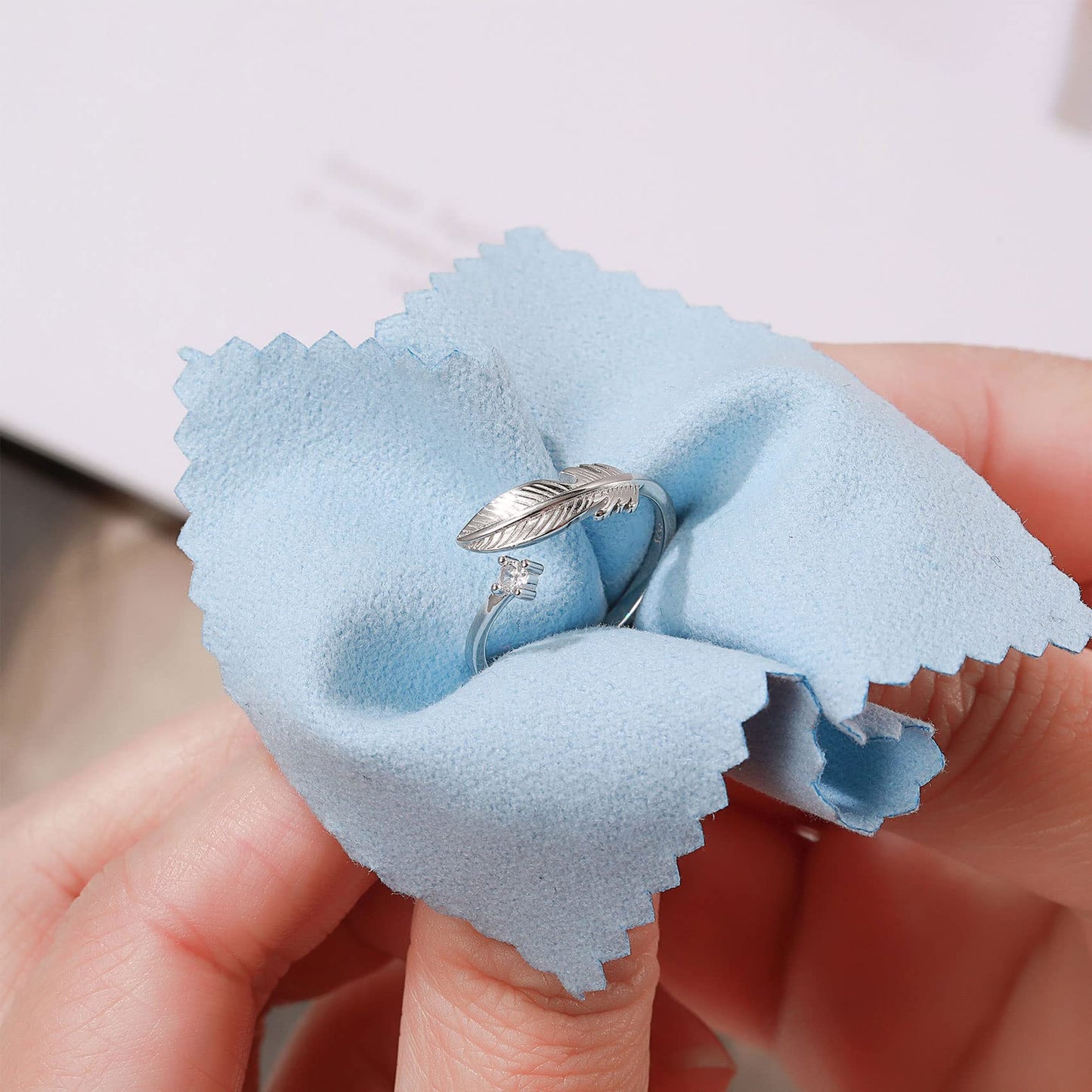 OOOPEL Sterlingsilber Verstellbarer Ring S925 Silberringe für Frauen Zirkonia Twist Liebesknoten Zarter Ring Silber Minimalistischer Offener Fingerring Silber Daumen Sterlingsilberring