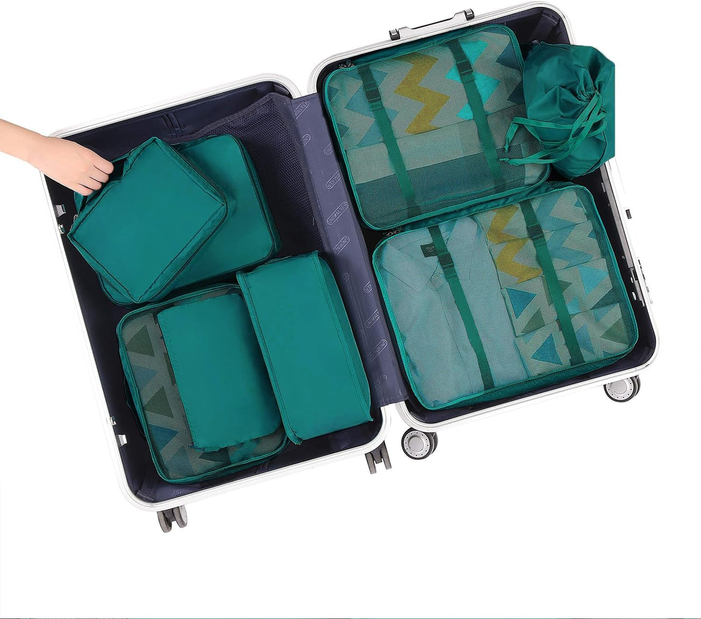 BAGAIL 8er Set Packwürfel Gepäckorganizer für Reisezubehör