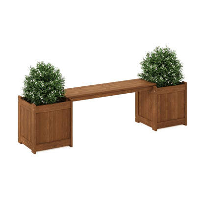 Furinno FG17478 Tioman Outdoor Patio Furniture Hardwood Potting Bench, Natural