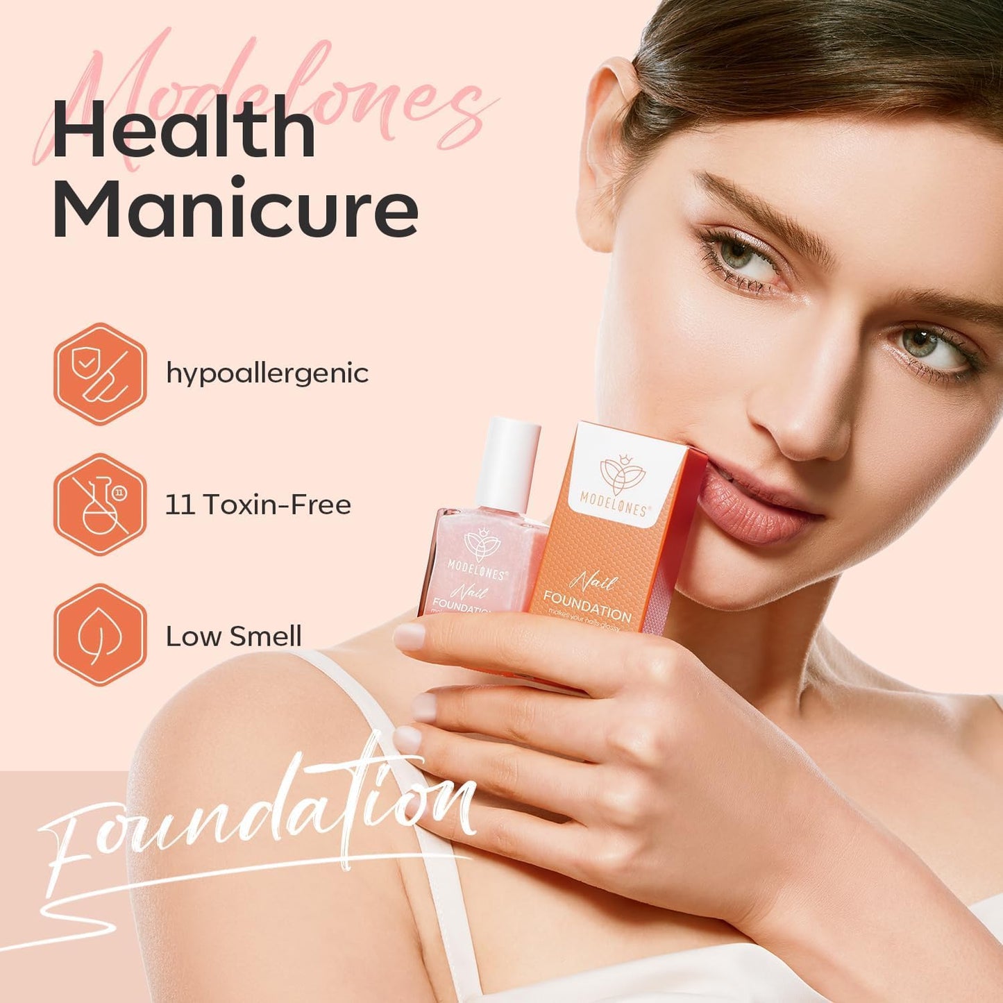 Modelones Nagelprimer, 2PCS Professioneller Naturnagel Prep Dehydrate & Bond Primer, Überlegene Haftung für Gel-Nagellack 15ml