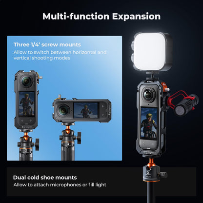 K&F CONCEPT Camera Cage for Insta360 X5: A Game-Changer for Vloggers