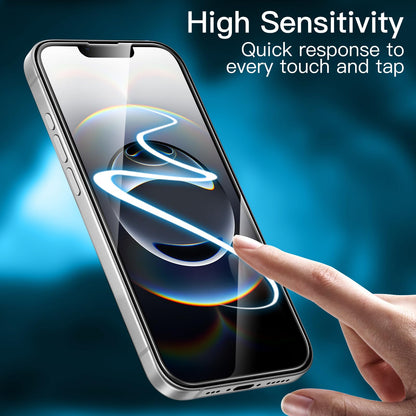JETech Displayschutzfolie für iPhone 16 6,1 Zoll, gehärtetes Glas mit einfachem Installationstool, Case-Friendly, HD Klar, 3 Stück
