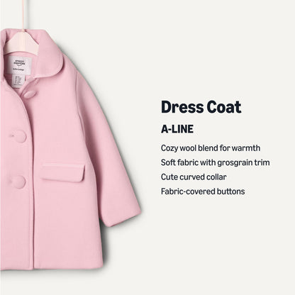 Amazon Essentials x Sofia Grainge Toddlers and Baby Girls' Wool Blend Dress Coat