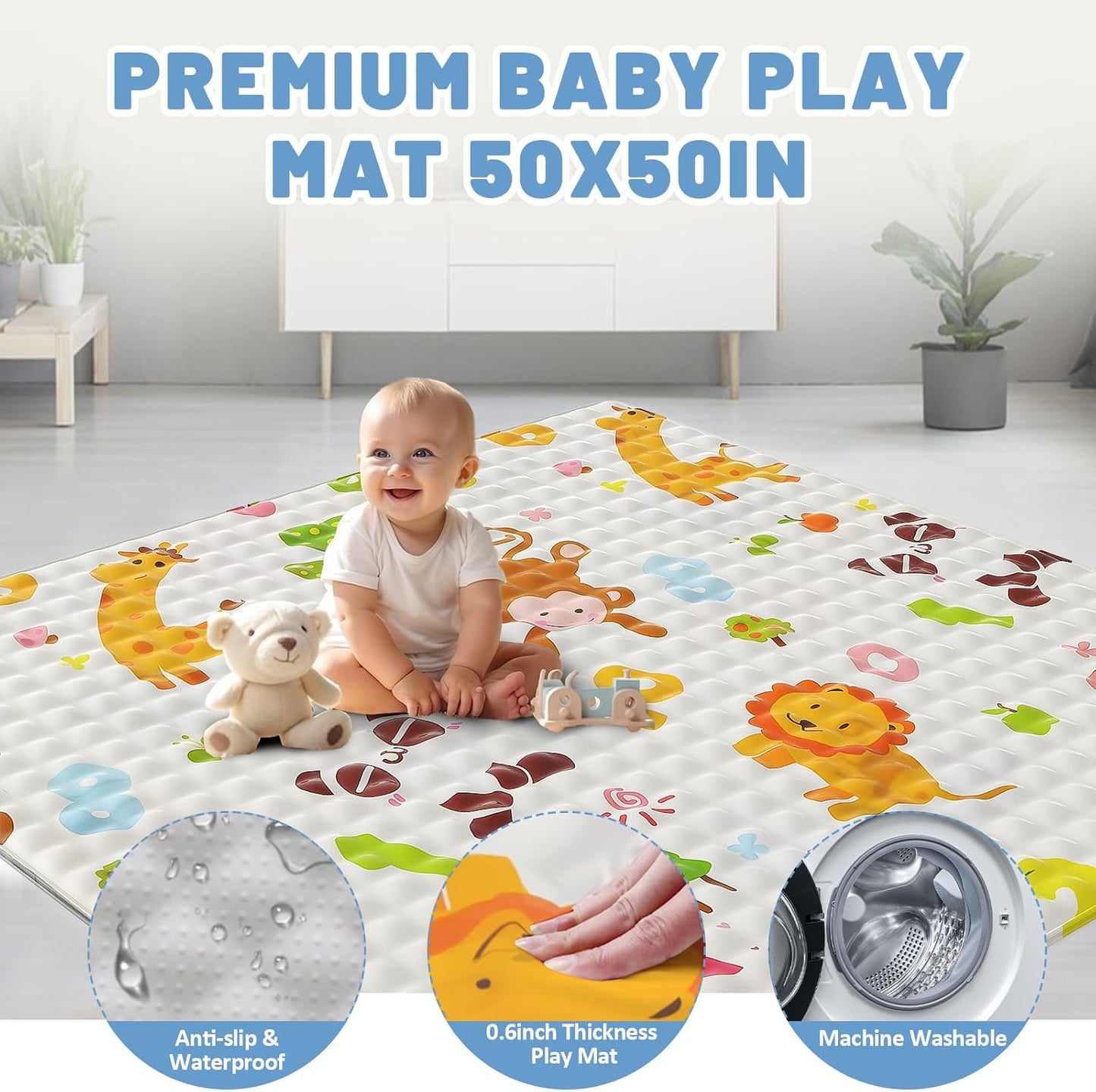 Palopalo Baby Laufgitter, 180x150cm Extra Großer Laufstall für Babys und Kleinkinder, Baby-Aktivitätszentrum mit 8 Saugnapfbasen, Baby-Laufstall mit Tür und weichem, atmungsaktivem Netz, Ohne Matte