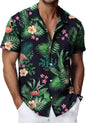 SmallFlamingo Leaf Navy