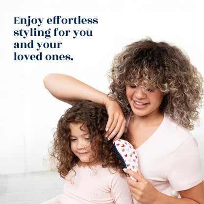 Crave Naturals Glide Thru Entwirrbürste für Erwachsene und Kinder. Entwirrbürste für natürliches, lockiges, glattes, nasses oder trockenes Haar. Haarbürsten für Frauen. Stylingbürste (Blau)