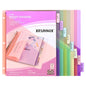 Bulk 24 Packs 8-Tab Binder Dividers with 2 Pockets, 192 Counts Binder Dividers Index for 3 Ring Binders, 8 Pastel Colors, US Letter Size (24)