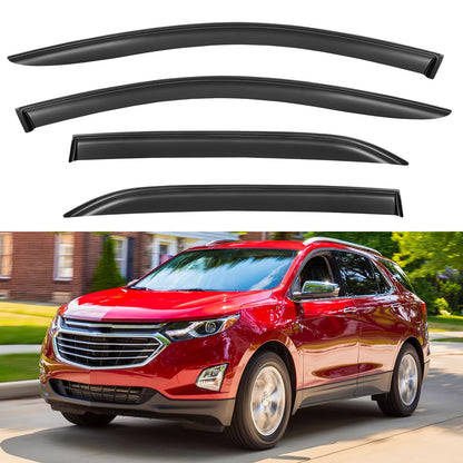 Window Visors Rain Guards for 2015-2026 Ford F150 SuperCrew & 2017-2026 F-150 Raptor F250 F350 F450 F550 Super Duty Crew Cab, Out-Channel Window Vent Deflectors Visors Shades Protectors