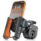 OMOTON BK01 Anti-Vibration Phone Mount, Quick Lock Shockproof Bike & Motorcycle Cell Phone Holder, Fits iPhone & Android for Riders on E-Bike, Stroller, Scooter, Fits Handlebars & Rearview Mirror