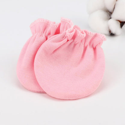 BQUBO Baby Fäustlinge Kratzschutz Handschuhe aus Baumwolle mit elastischem Bündchen Hypoallergen für Neugeborene und Babys von 0-6 Monaten Jungen und Mädchen