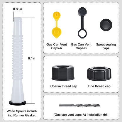 Gas Can Spout Replacement Kit by Zoolowua