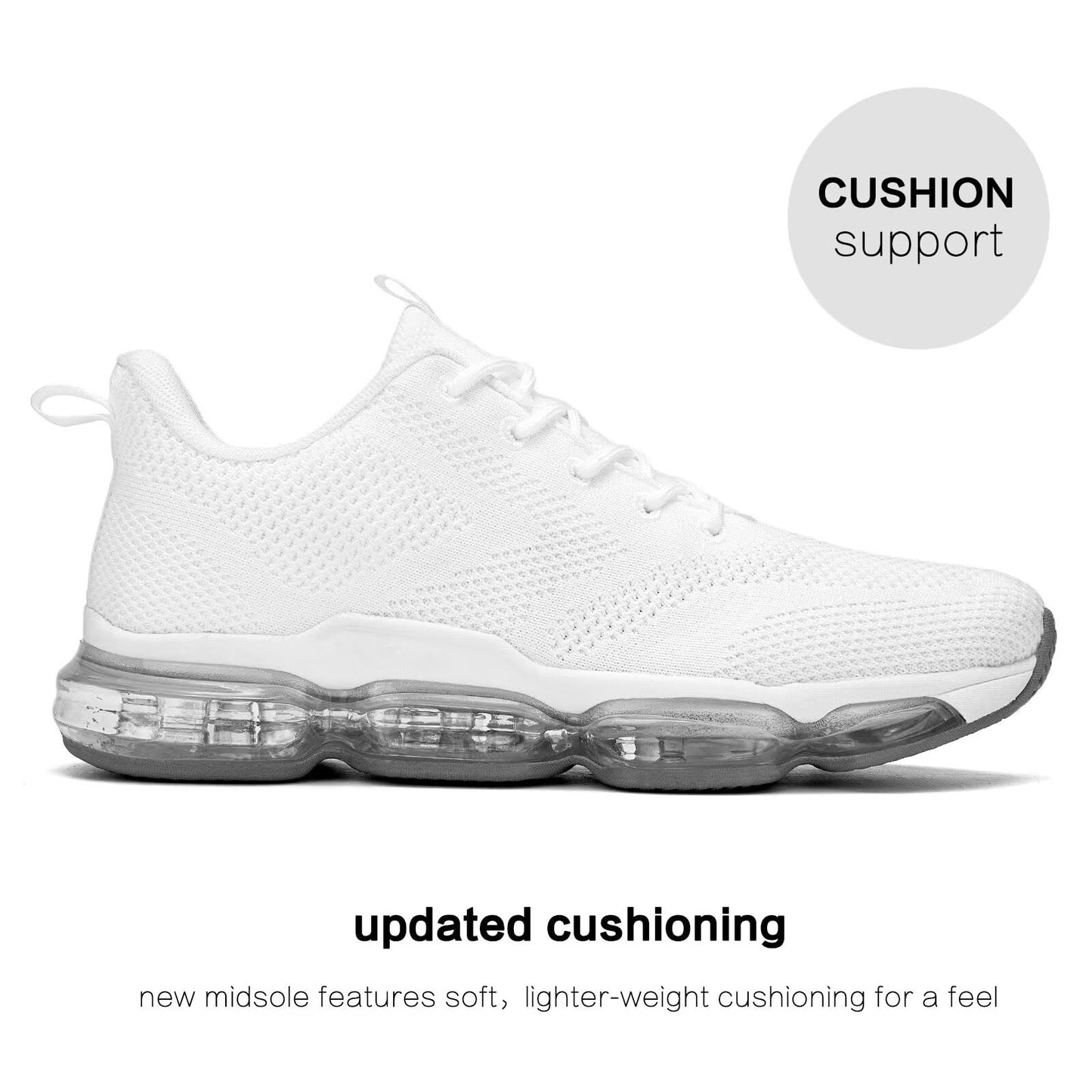 Mens Running Shoes Air Low Top Comfort Walking Lace Up Sneakers Breathable Fashion Tennis Sport Gym Fitness Cross Trainers