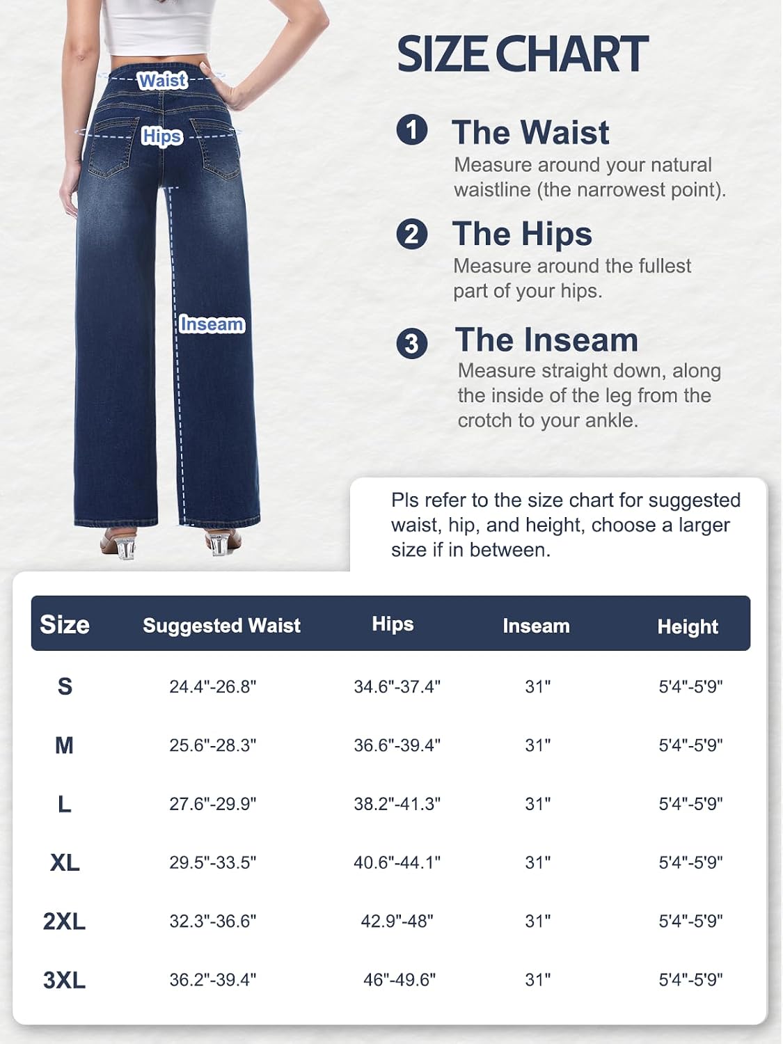 Pull on Wide Leg Jeans for Women