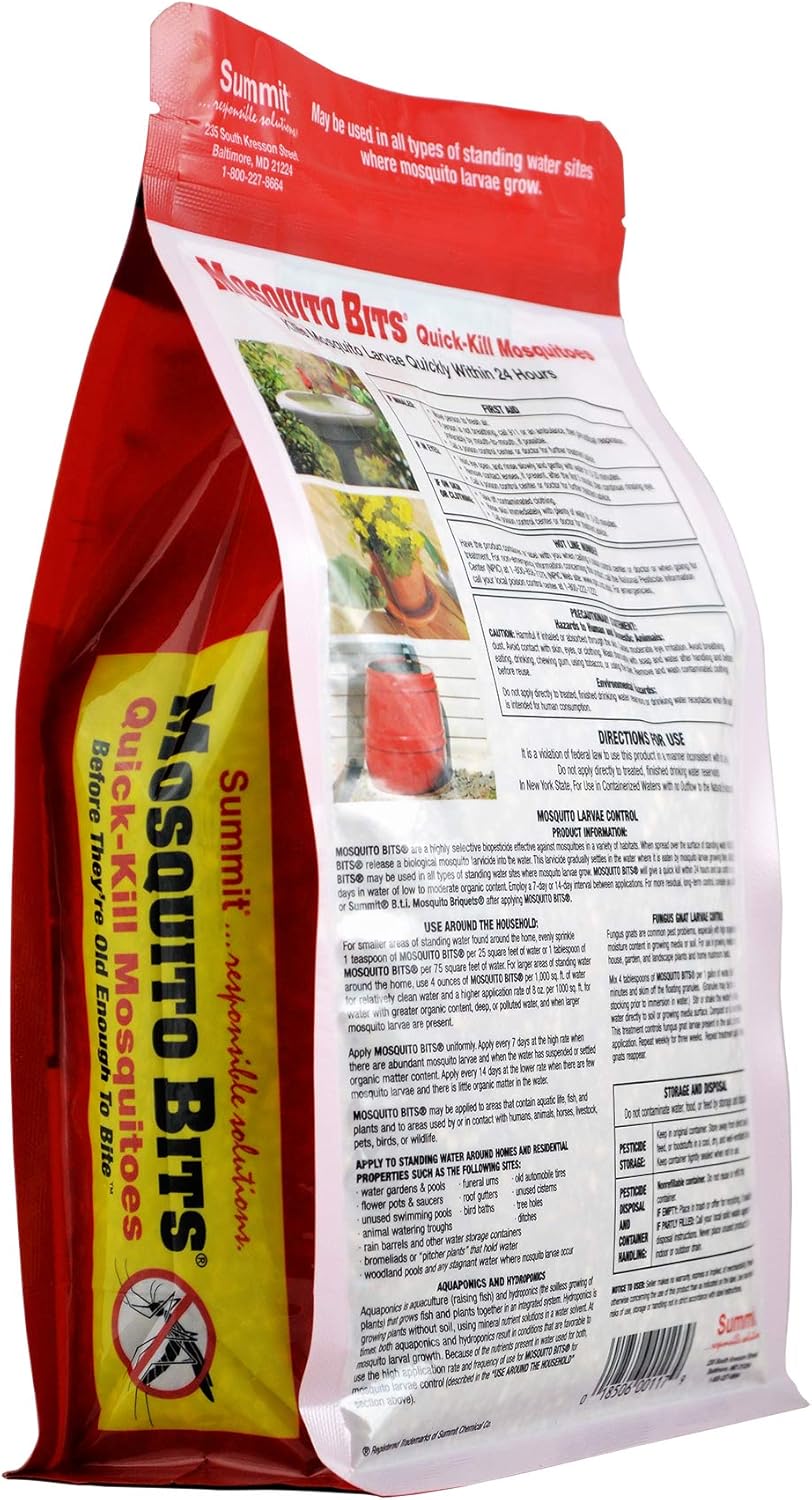 Mosquito Control Made Easy with SUMMIT CHEMICAL CO 117-6 30OZ Mosquito Bits