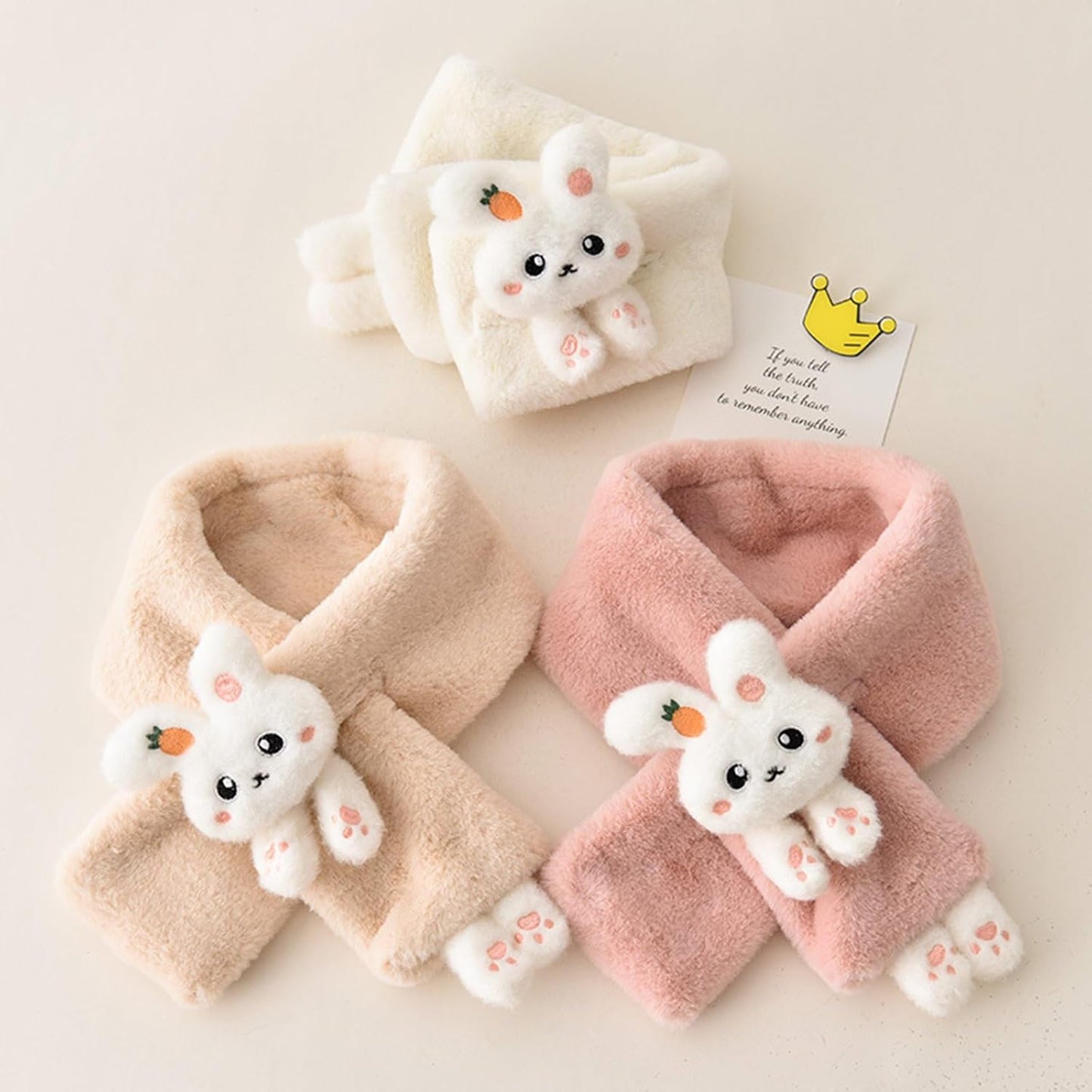 Winter Kinder Teens Cartoon Schal Flauschig Warm Weich Plüschschals Mädchen Jungen Verdicken Baby Outdoor Gehen Schal
