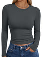 Trendy Queen Womens Long Sleeve T Shirts Fall Fashion Basic Y2K Tops 2026
