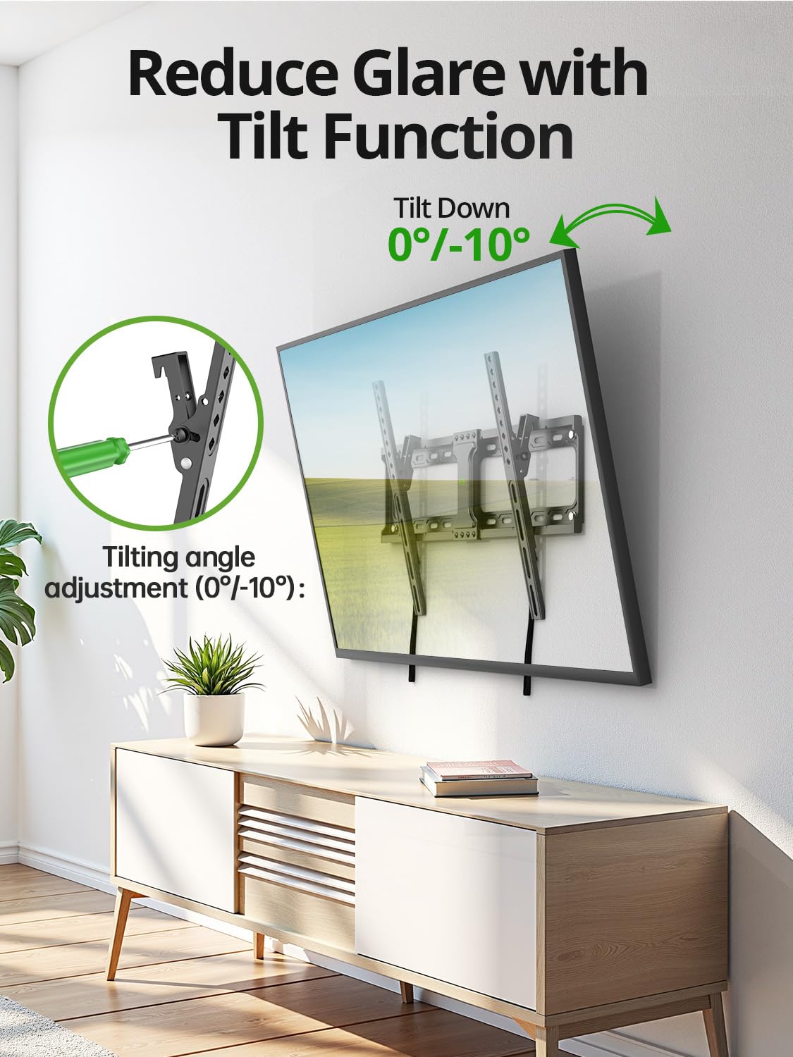 Full Motion TV Wall Mount for Most 37"-84" Flat Screen TV, Swivel or Tilt TV Wall Bracket with Dual Articulating Arms, for 12"-16" Wood Studs, Max VESA 600x400mm, Load 120 lbs by USX MOUNT