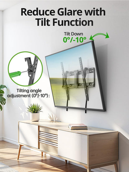 Full Motion TV Wall Mount for Most 37"-84" Flat Screen TV, Swivel or Tilt TV Wall Bracket with Dual Articulating Arms, for 12"-16" Wood Studs, Max VESA 600x400mm, Load 120 lbs by USX MOUNT